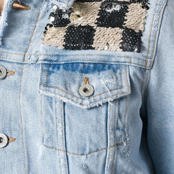 Off-White Virgil abloh main label checkered sequin - Picture 8 of 10